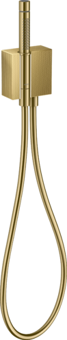 Купить купить porter-набор axor edge с ручным душем 2jet и душевым шлангом с алмазной огранкой, полированное золото арт. 46521990