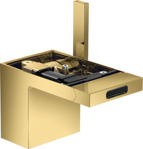 Купить купить смеситель для биде axor myedition со сливным клапаном push-open без панели, полированное золото арт. 47212990