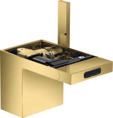 Смеситель для биде AXOR MyEdition со сливным клапаном Push-Open без панели, полированное золото арт. 47212990