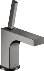 Смеситель раковины AXOR Citterio 90, с тонкой рукояткой, для гостевой раковины, со сливным гарнитуром, полированный черный, хром арт. 39035330