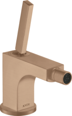 Смеситель для биде AXOR Citterio 90 со сливным гарнитуром, матовое красное золото арт. 39210310