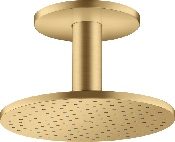 Купить купить верхний душ axor showersolutions 250 2jet, с потолочным подсоединением, матовое золото арт. 35297250