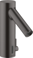 Смеситель для раковины Axor Starck, электронный, с регулировкой температуры, питание от сети 230 В, шлифованный черный, хром арт. 10140340