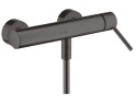 Купить купить смеситель для душа axor starck, однорычажный, внешнего монтажа, с плоской рычаговой рукояткой, шлифованный черный, хром арт. 10665340