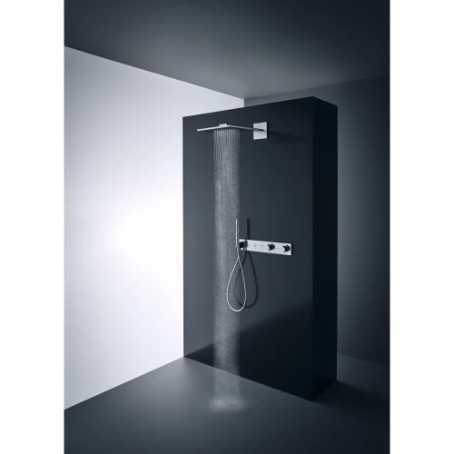 Купить купить термостат axor showersolutions select 530/90, для 3 потребителей, скрытого монтажа, шлифованный черный, хром арт. 18356340