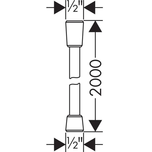 Купить купить душевой шланг axor с металлическим эффектом, 2 м, полированная бронза арт. 28624130