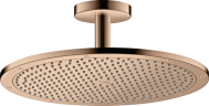 Купить купить верхний душ axor showersolutions 350 1jet, с потолочным подсоединением, полированное красное золото арт. 26035300