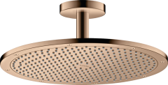 Верхний душ AXOR ShowerSolutions 350 1jet, с потолочным подсоединением, полированное красное золото арт. 26035300