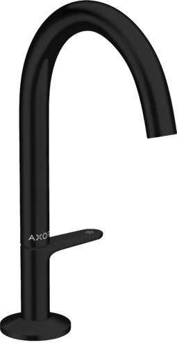 Купить купить смеситель для раковины axor select 170, со сливным клапаном push-open, матовый черный арт. 48020670