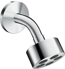 Верхний душ Axor One 75 1jet EcoSmart с держателем, хром арт. 48490000
