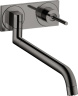 Купить купить смеситель для кухни axor uno однорычажный, настенный, полированный черный, хром арт. 38815330