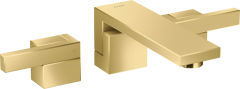Смеситель для раковины AXOR Edge на 3 отверстия, скрытого монтажа, с изливом 190 мм, полированное золото арт. 46060990