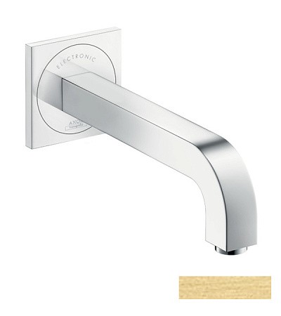 Купить купить электронный смеситель настенный axor citterio с изливом 221 мм, матовая латунь арт. 39118950