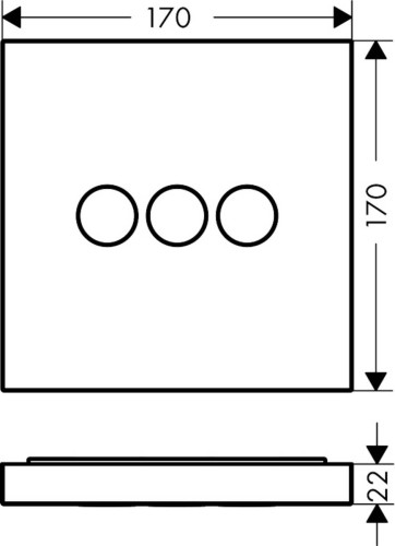 Купить купить вентиль axor showerselect для 3 потребителей, квадратный, см, матовый никель арт. 36717820