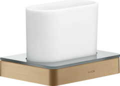 Стаканчик для зубных щеток AXOR Universal Softsquare матовая бронза арт. 42834140