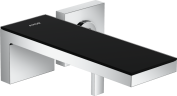 Купить купить смеситель для раковины axor myedition настенный с изливом 221 мм, зеркальный черный, хром арт. 47060600