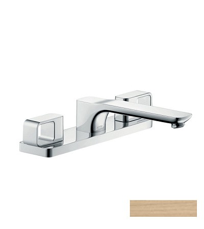 Купить купить смеситель на край ванны axor urquiola, на край ванны, на 3 отверстия, шлифованная бронза арт. 11436140