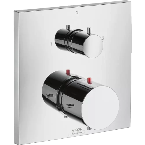 Купить купить термостат для душа axor starck, с запорным/переключающим вентилем, шлифованная медь арт. 10726950