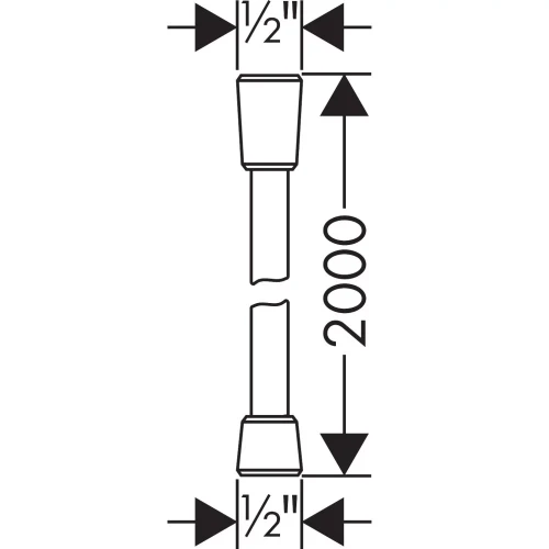 Купить купить душевой шланг axor с металлическим эффектом, 2 м, полированный никель арт. 28624830