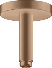 Потолочное подсоединение Axor ShowerSolutions, 100 мм, шлифованное красное золото арт. 26432310