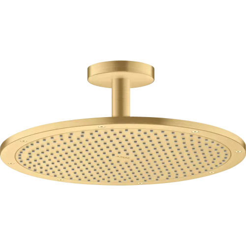 Купить купить верхний душ axor showersolutions, 350, 1 jet, потолочным подсоединением, шлифованное золото арт. 26035250