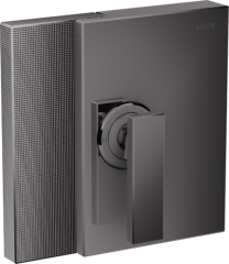 Смеситель для душа AXOR Edge скрытого монтажа с алмазной огранкой, полированный черный, хром арт. 46651330