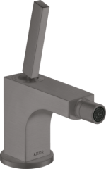 Смеситель для биде AXOR Citterio 90 со сливным гарнитуром, матовый черный, хром арт. 39210340