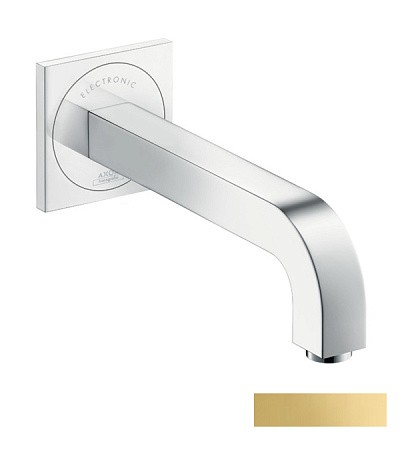 Купить купить электронный смеситель настенный axor citterio с изливом 221 мм, полированное золото арт. 39118990