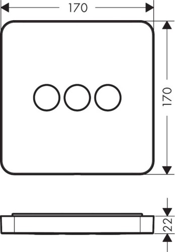 Купить купить вентиль axor showerselect для 3 потребителей, softsquare, см, матовый никель арт. 36773820