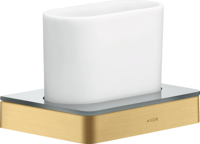Купить купить стаканчик для зубных щеток axor universal softsquare матовое золото арт. 42834250