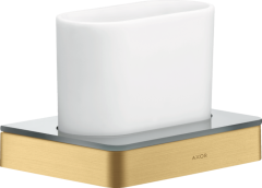 Стаканчик для зубных щеток AXOR Universal Softsquare матовое золото арт. 42834250