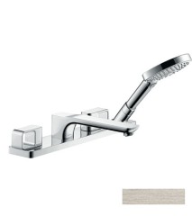 Смеситель для ванны Axor Urquiola, на 4 отверстия, монтаж на плитку, сталь арт. 11445800