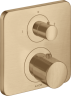 Купить купить термостат axor citterio m, с запорным/ переключающим вентилем, шлифованная бронза арт. 34725140