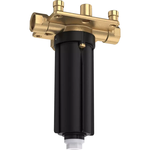 Купить купить скрытая часть верхнего душа с потолочным подсоединением axor showersolutions, базовый набор, шлифованная бронза арт. 26434180