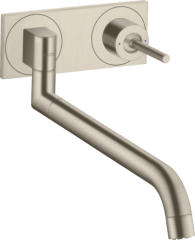 Смеситель для кухни AXOR Uno однорычажный, настенный, матовый никель арт. 38815820