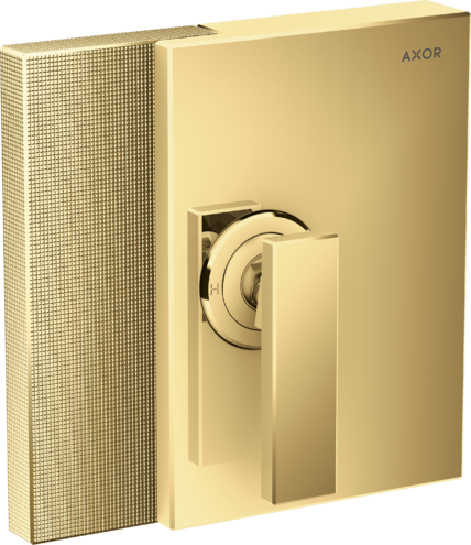 Купить купить смеситель для душа axor edge скрытого монтажа с алмазной огранкой, полированное золото арт. 46651990