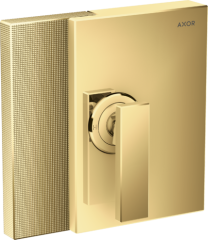 Смеситель для душа AXOR Edge скрытого монтажа с алмазной огранкой, полированное золото арт. 46651990