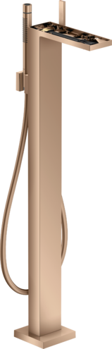 Купить купить смеситель для ванны axor myedition напольный без панели, полированное красное золото арт. 47442300