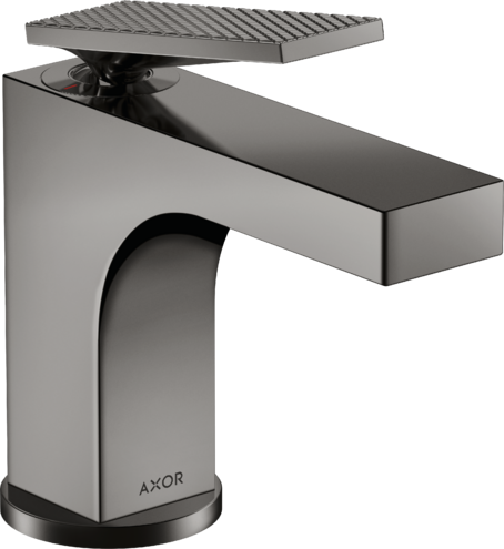Купить купить смеситель для гостевой раковины axor citterio 90, с рычажной ручкой - ромбический вырез, полированный черный, хром арт. 39001330