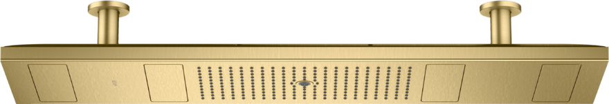 Купить купить верхний душ axor showerheaven 1200/300 4jet, с подсветкой 3500 k, матовая латунь арт. 10628950