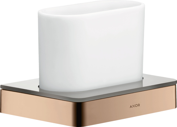 Купить купить стаканчик для зубных щеток axor universal softsquare полированное красное золото арт. 42834300