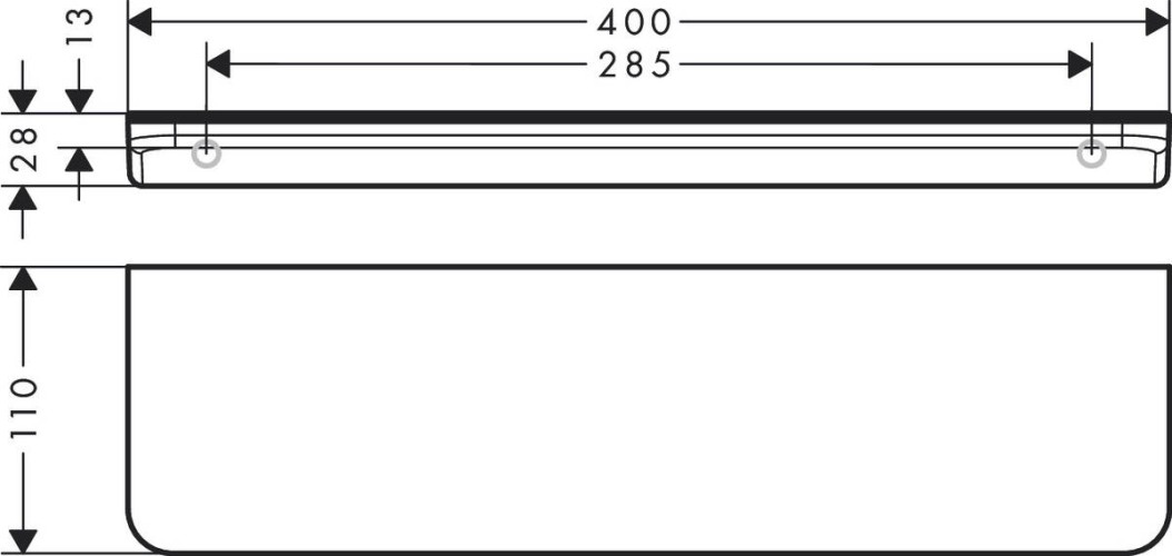 Купить купить полка axor universal circular, полированное красное золото арт. 42844300