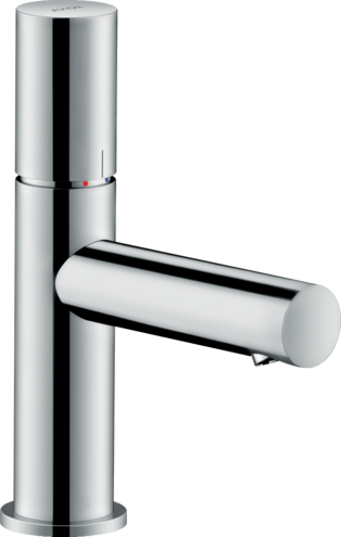 Купить купить смеситель для раковины axor uno 80, с рукояткой zero с незапираемым сливным набором, хром арт. 45005000