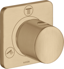 Запорный/переключающий вентиль Trio/Quattro Axor Citterio M, скрытого монтажа, шлифованная бронза арт. 34920140