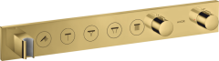 Термостат AXOR ShowerSelect Select 670/90, для 5 потребителей, скрытого монтажа, полированное золото золото арт. 18358990