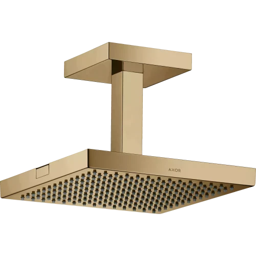 Купить купить верхний душ axor showercollection, для скрытого монтажа, потолочное соединение, 24x24 см, полированная бронза арт. 10929130