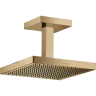 Купить купить верхний душ axor showercollection, для скрытого монтажа, потолочное соединение, 24x24 см, полированная бронза арт. 10929130