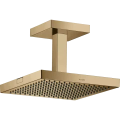 Верхний душ Axor ShowerCollection, для скрытого монтажа, потолочное соединение, 24x24 см, полированная бронза арт. 10929130