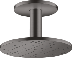 Верхний душ AXOR ShowerSolutions 250 2jet, с потолочным подсоединением, матовый черный, хром арт. 35297340