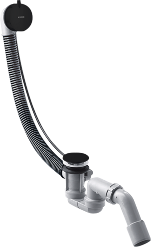 Купить купить набор для слива-перелива для стандартных ванн axor, матовый черный арт. 58316670